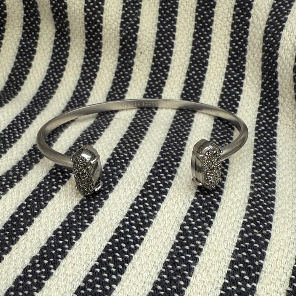 Kendra Scott Druzy Silver Cuff Bracelet